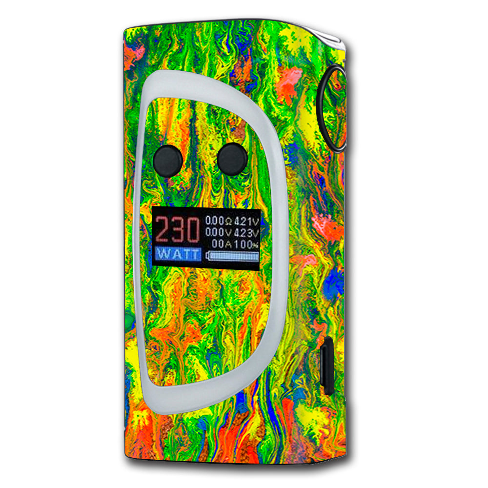  Green Trippy Color Mix Psychedelic Sigelei Kaos Spectrum 230w Skin