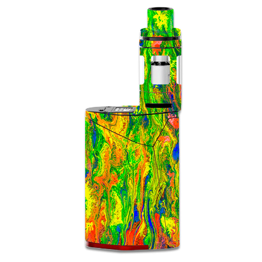  Green Trippy Color Mix Psychedelic Smok GX350 Skin