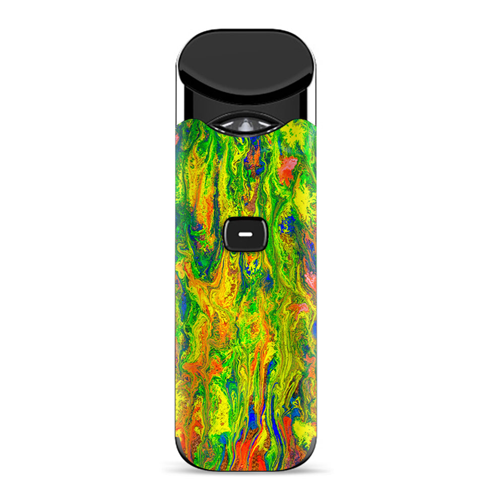  Green Trippy Color Mix Psychedelic Smok Nord Skin