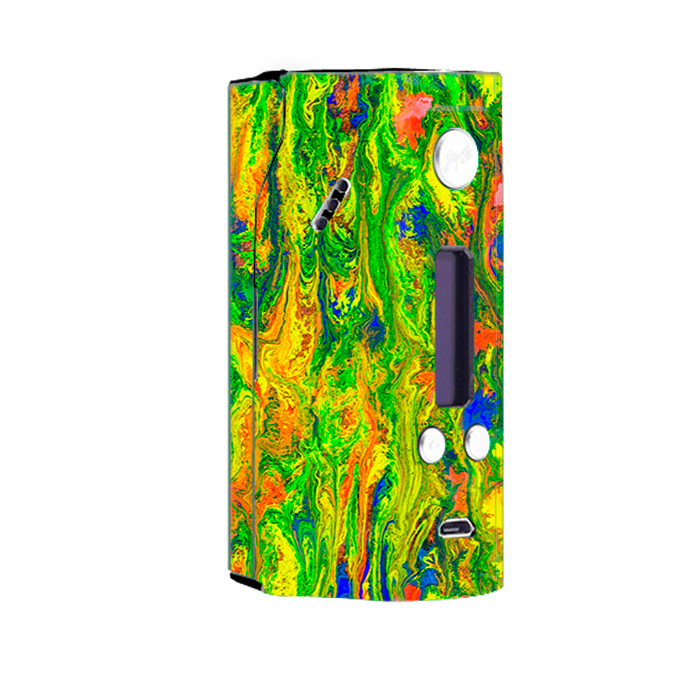  Green Trippy Color Mix Psychedelic Wismec Reuleaux RX200 Skin
