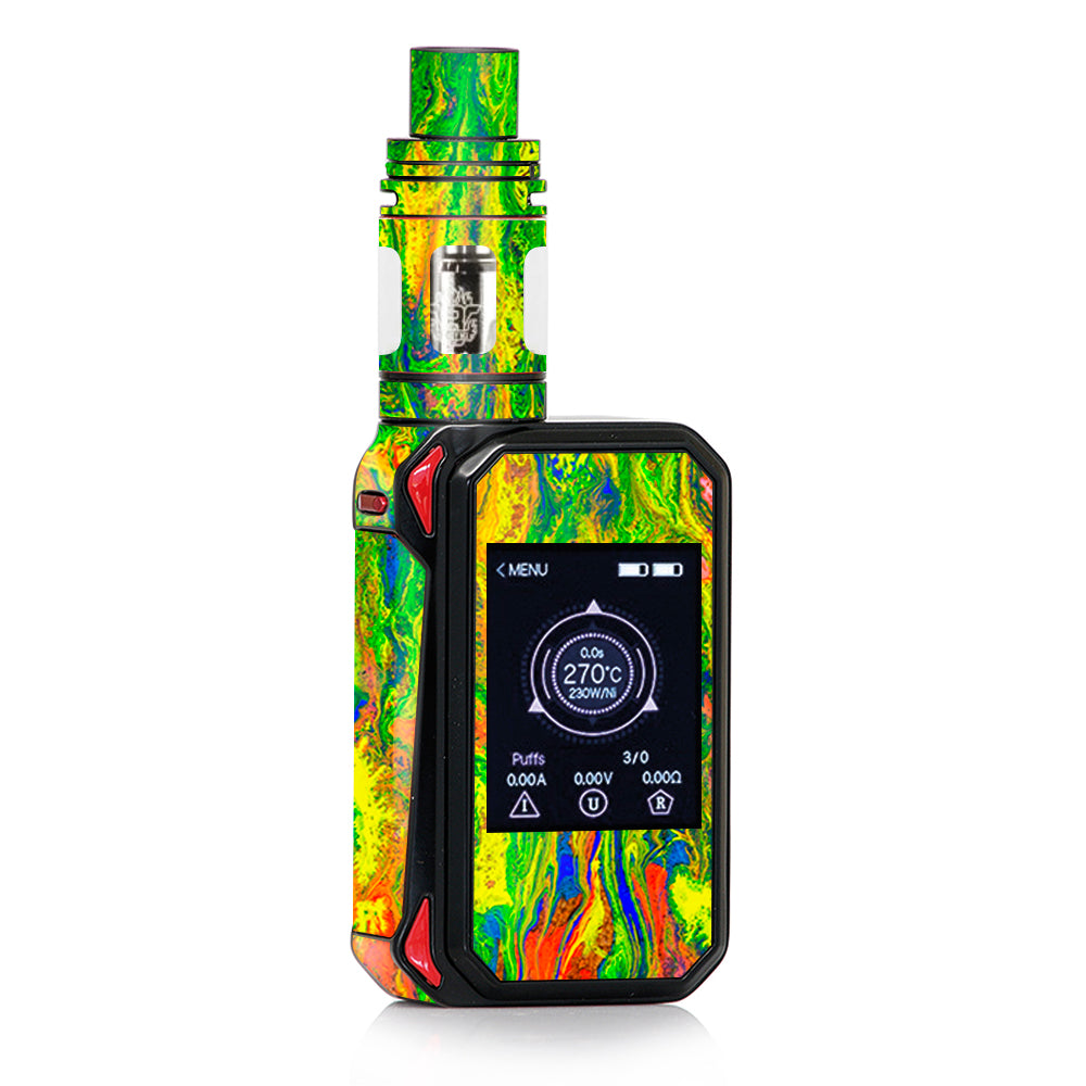  Green Trippy Color Mix Psychedelic Smok G-priv 2 Skin