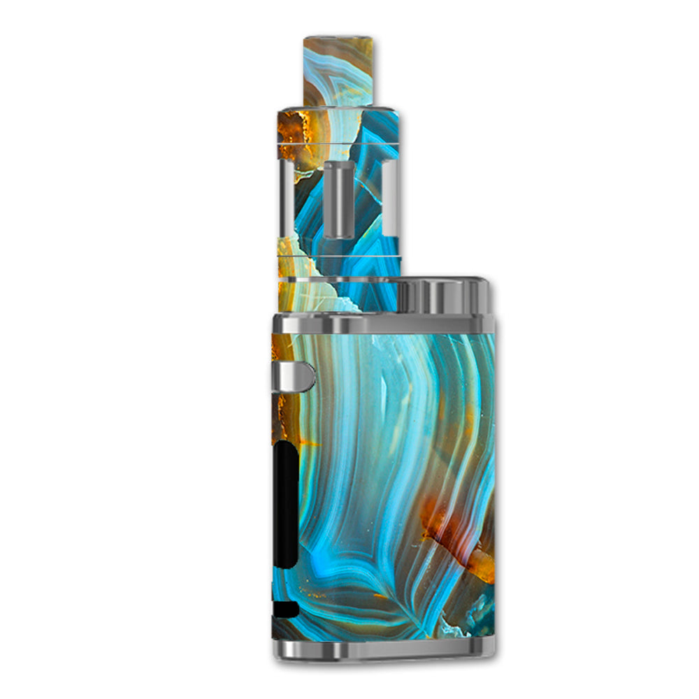  Beautiful Geode Precious Stone Blue Brown eLeaf iStick Pico 75w Skin