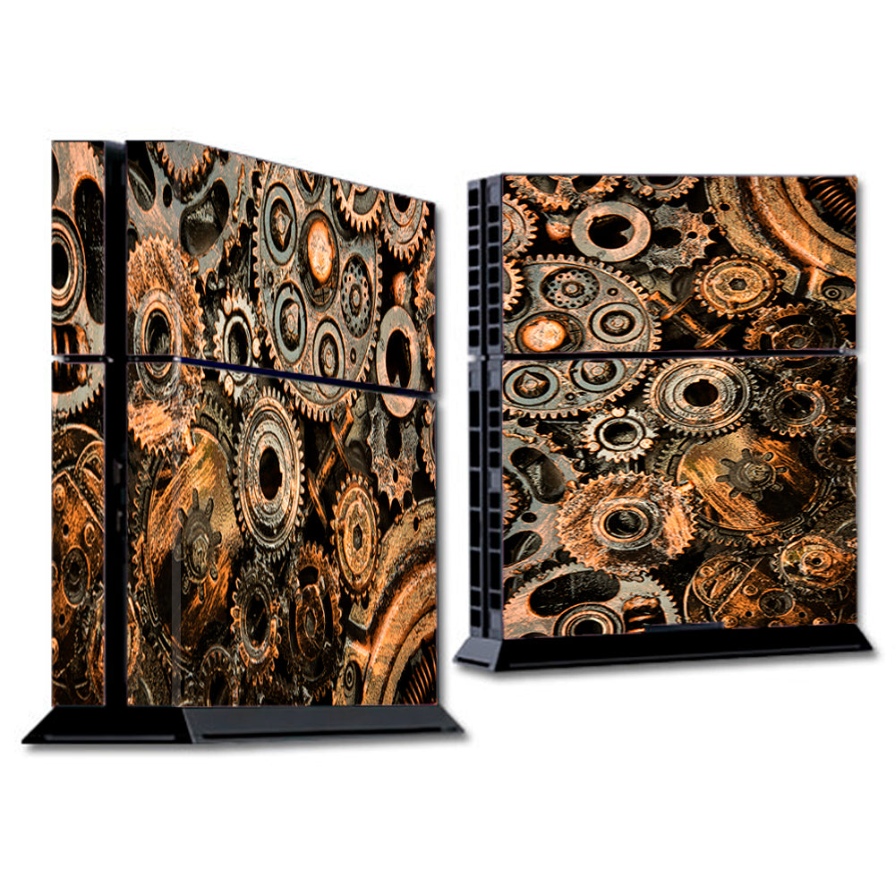  Old Gears Steampunk Patina Sony Playstation PS4 Skin