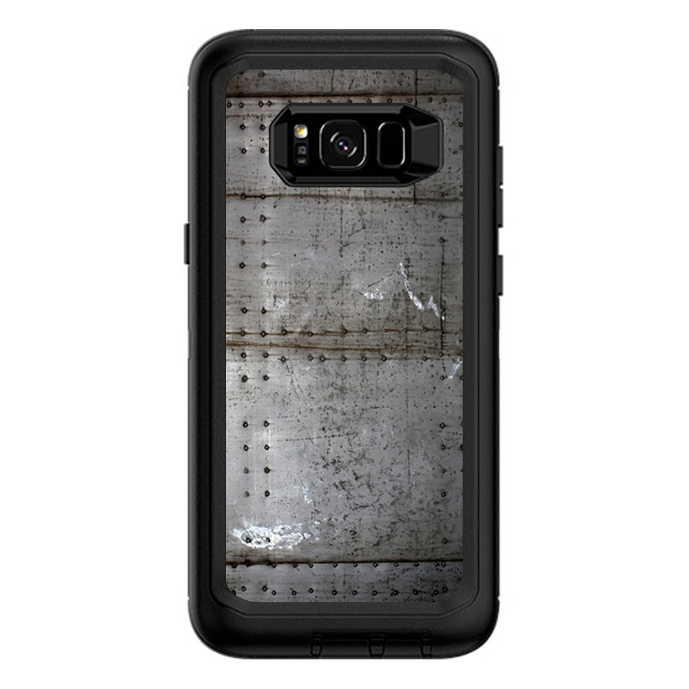  Old Metal Rivets Panels Otterbox Defender Samsung Galaxy S8 Plus Skin