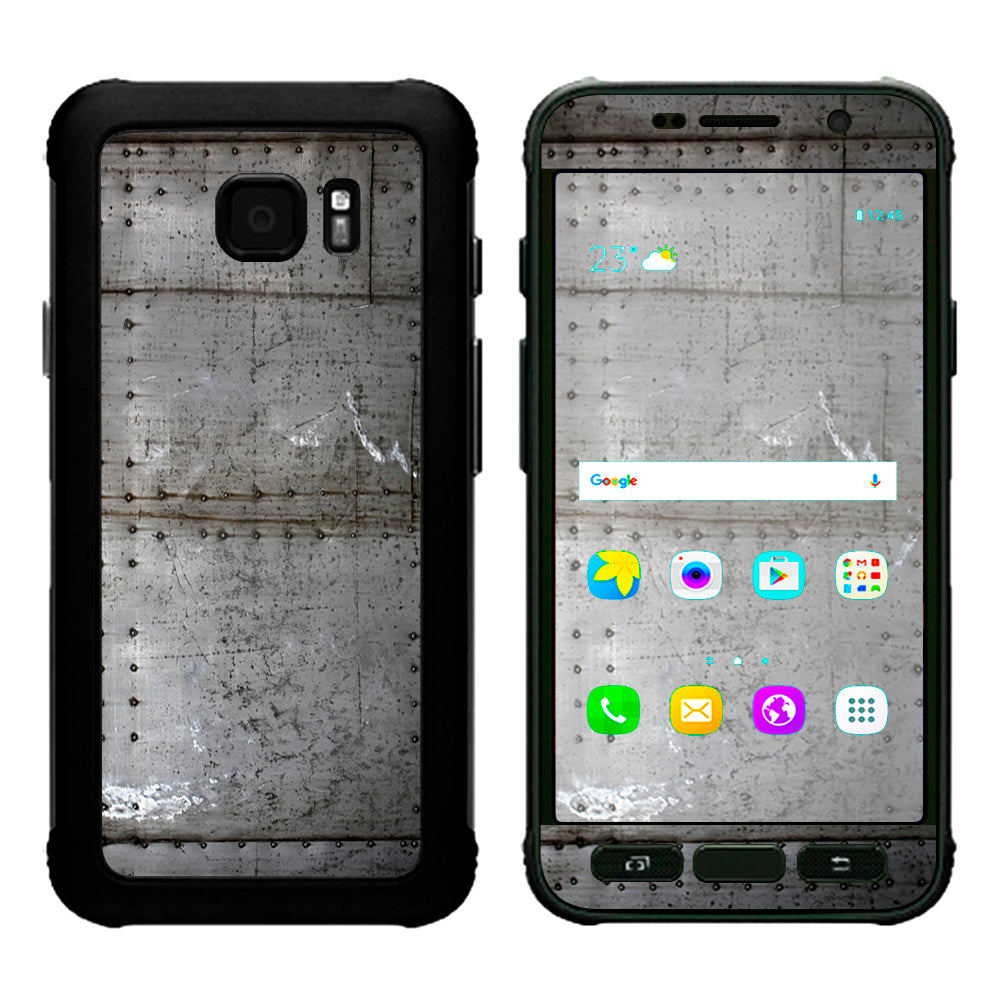  Old Metal Rivets Panels Samsung Galaxy S7 Active Skin