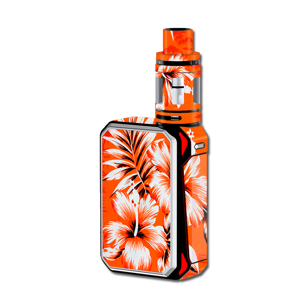  Orange Tropical Hibiscus Flowers Smok G-Priv Skin