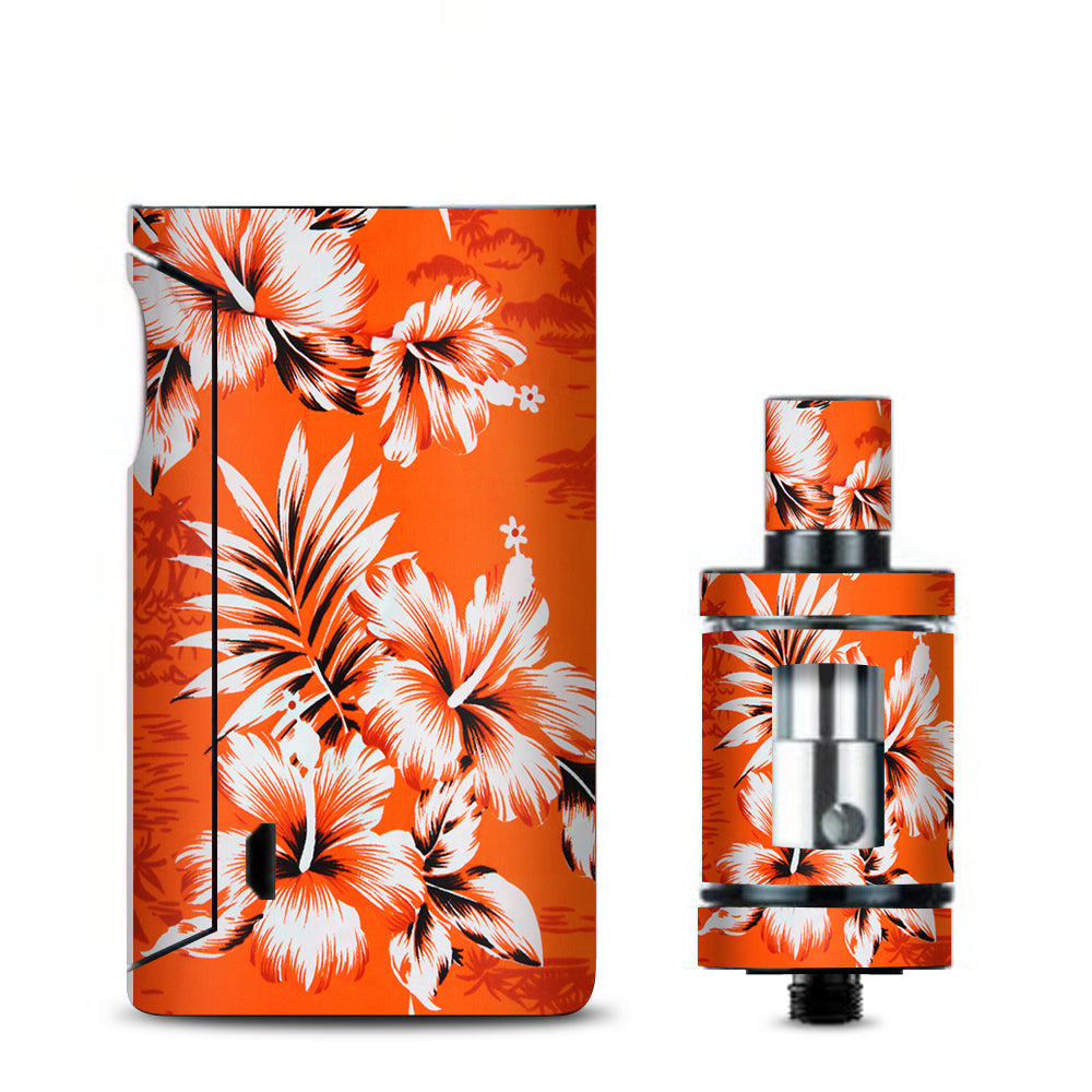  Orange Tropical Hibiscus Flowers Vaporesso Drizzle Fit Skin