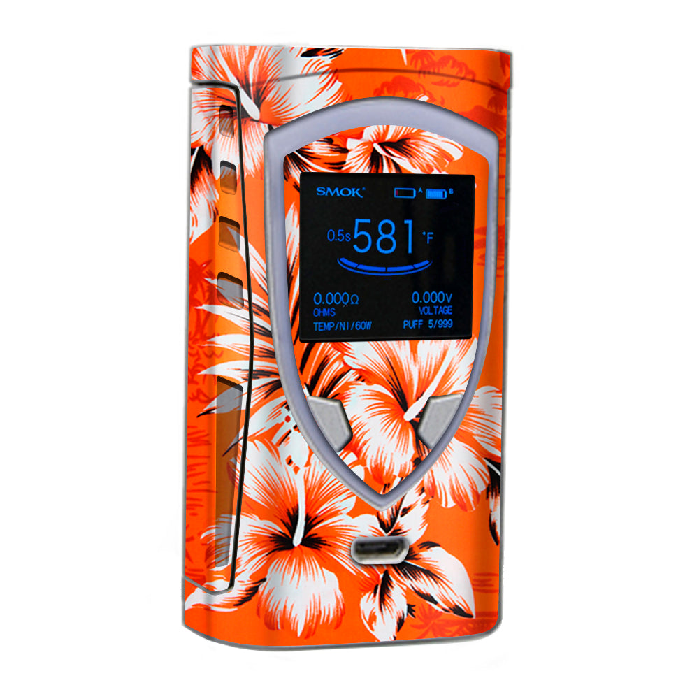  Orange Tropical Hibiscus Flowers Smok Pro Color Skin