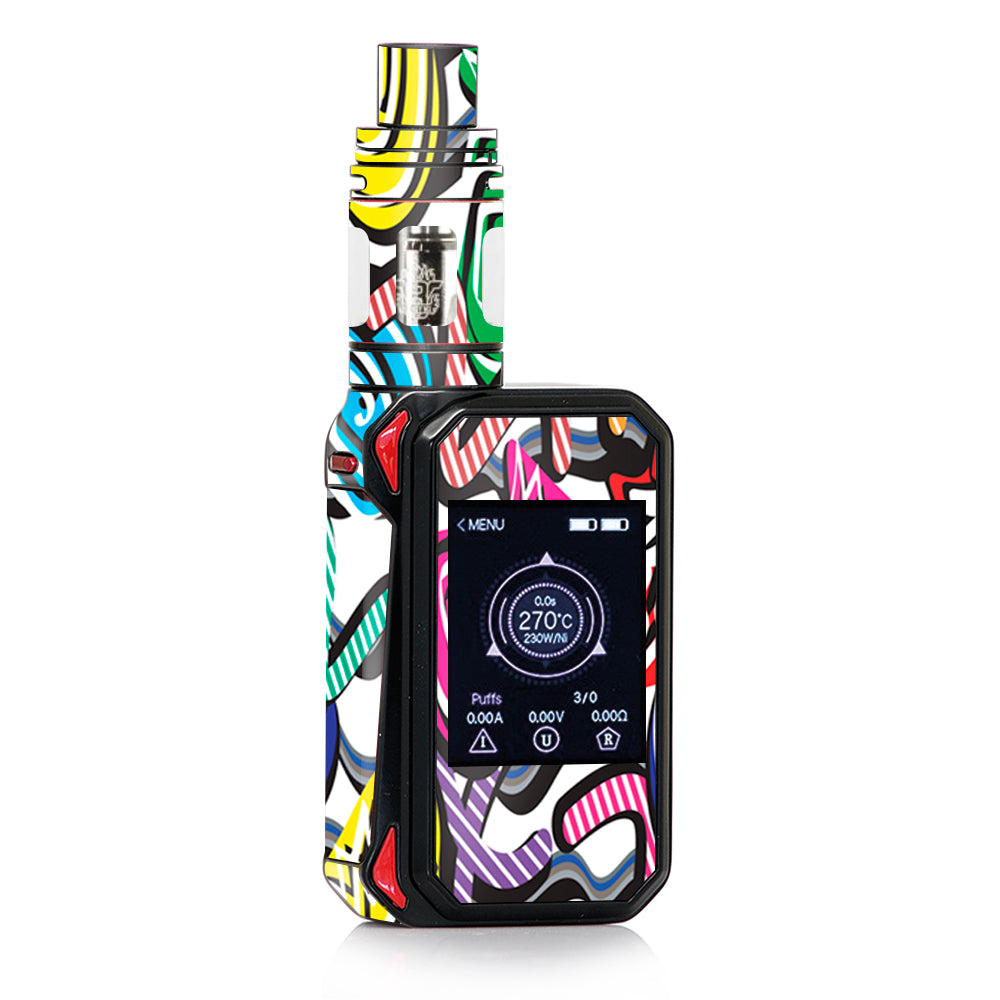  Squiggles Swirls Pop Art Smok G-priv 2 Skin