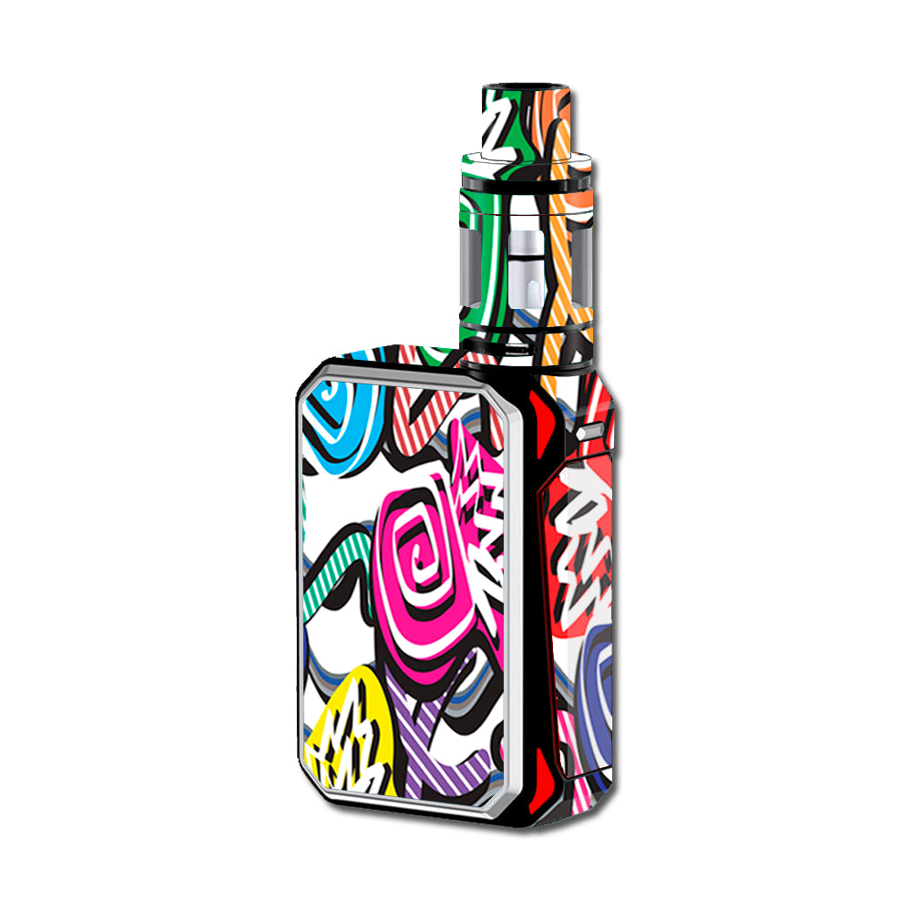  Squiggles Swirls Pop Art Smok G-Priv Skin