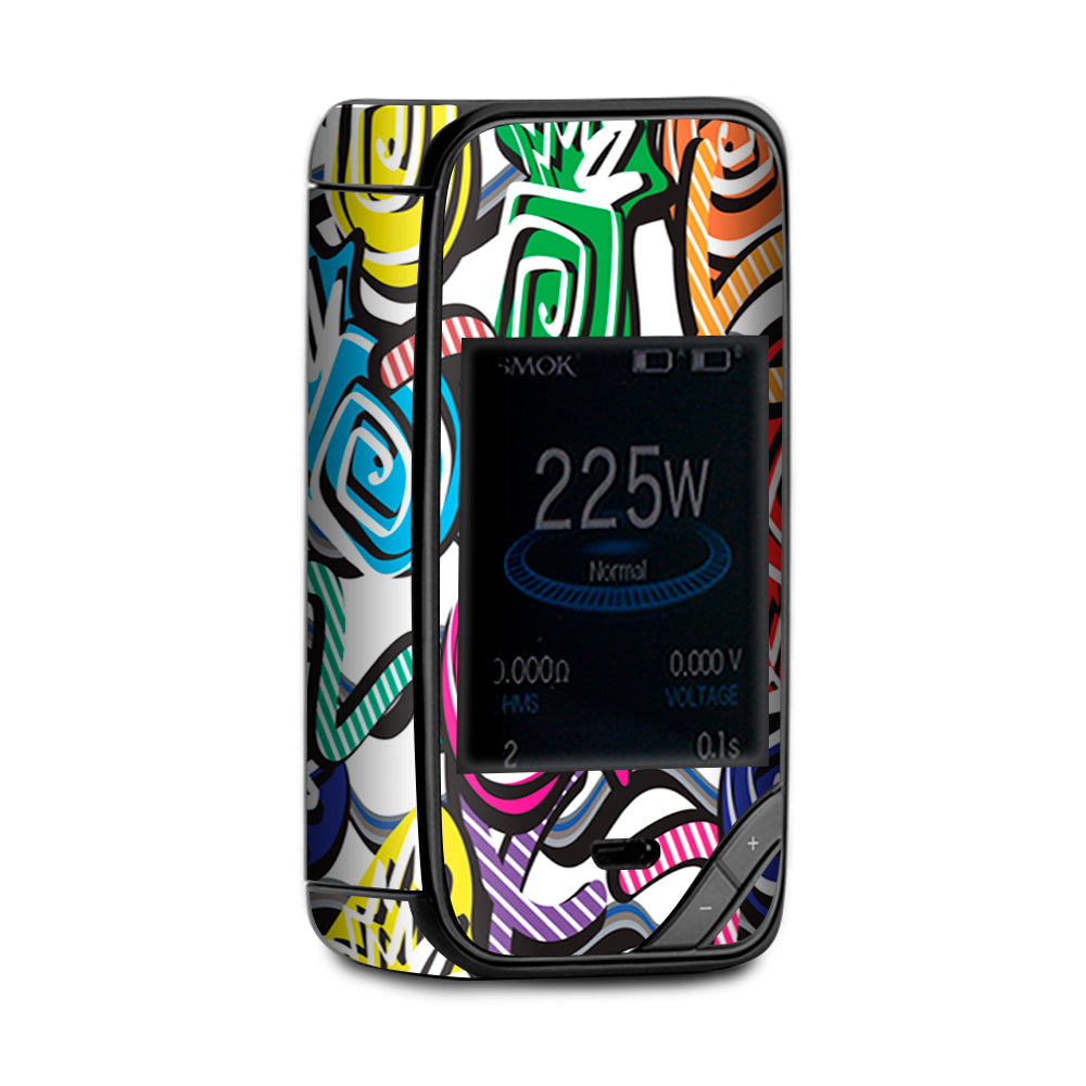  Squiggles Swirls Pop Art X-Priv Smok Skin