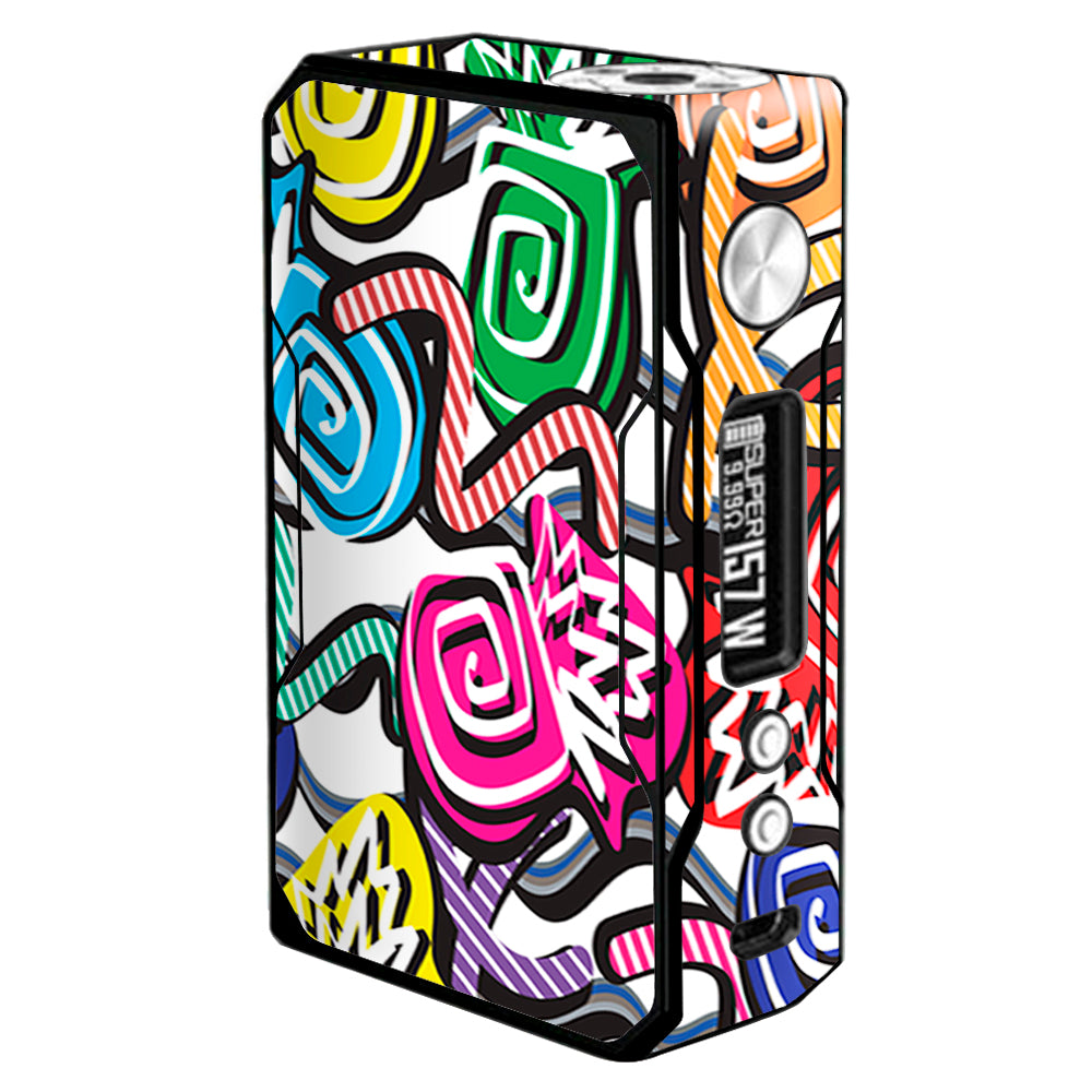  Squiggles Swirls Pop Art Voopoo Drag 157w Skin