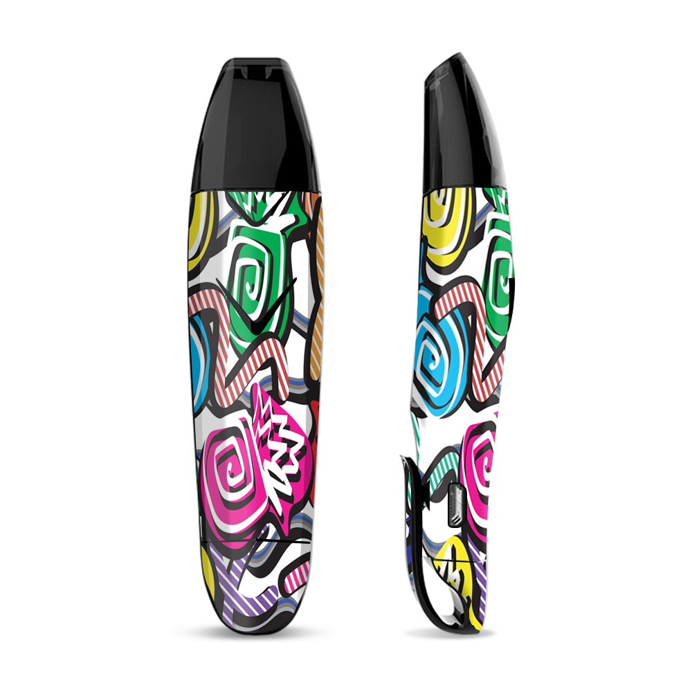 Skin Decal for Suorin Vagon  Vape / Squiggles Swirls pop art