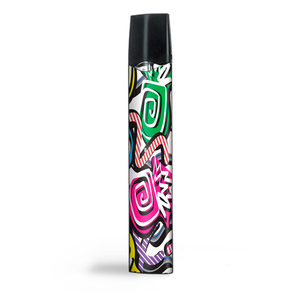  Squiggles Swirls Pop Art Smok Infinix Ultra Portable Skin