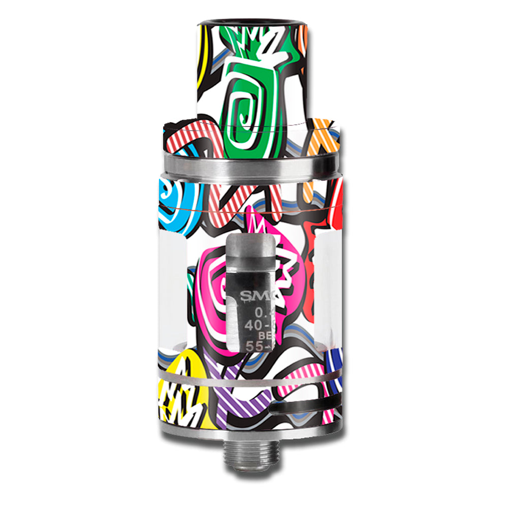  Squiggles Swirls Pop Art Smok TFV8 Micro Baby Beast  Skin