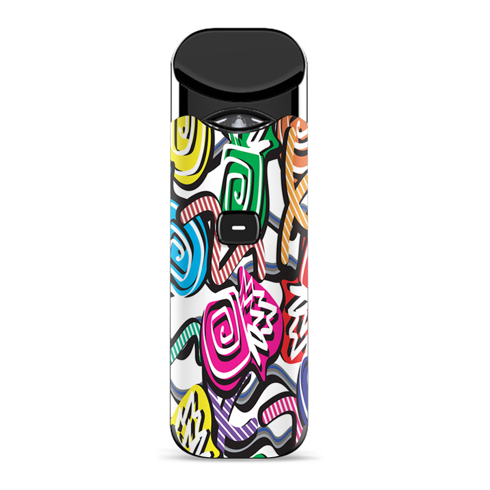  Squiggles Swirls Pop Art Smok Nord Skin