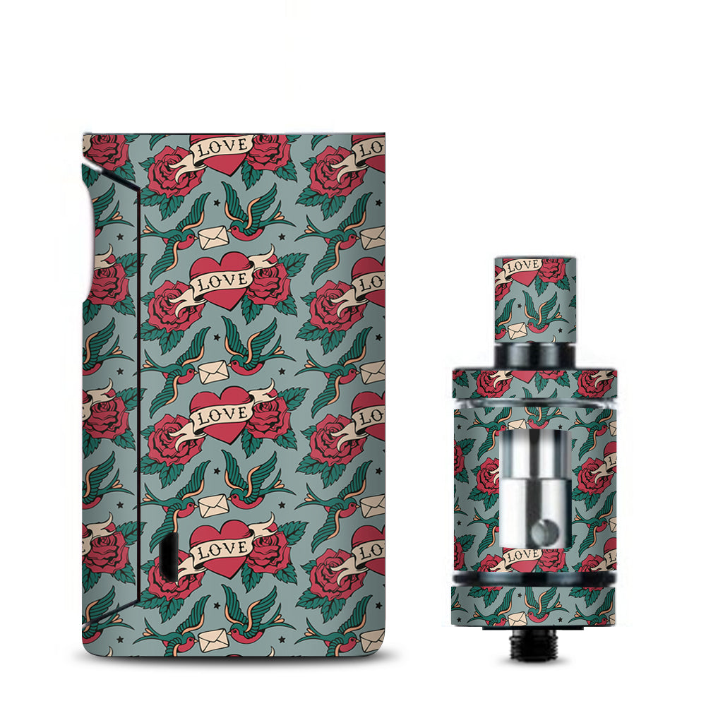  Love Heart Roses Birds Vaporesso Drizzle Fit Skin