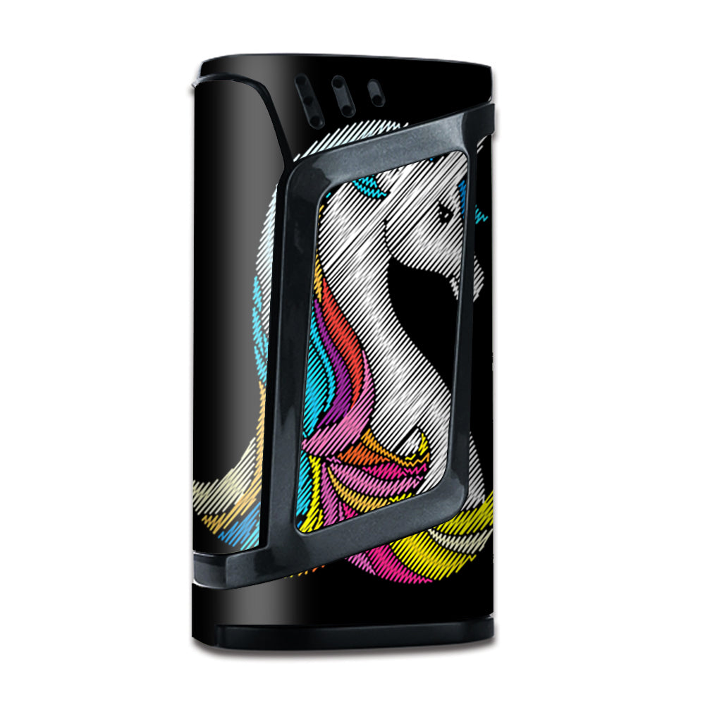  Colored Unicorn Abstract Smok Alien Skin