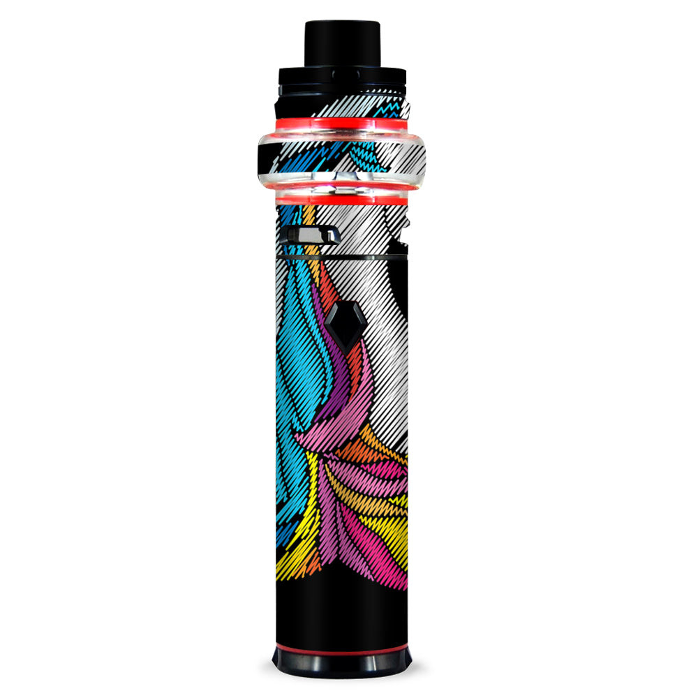 Colored Unicorn Abstract Smok stick V9 Max Skin