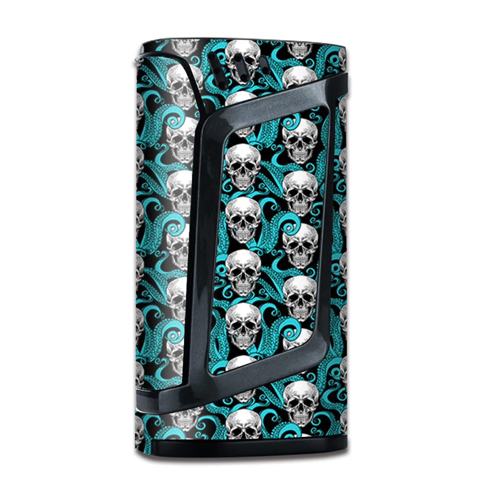  Skull Octopus Teal Black Smok Alien Skin