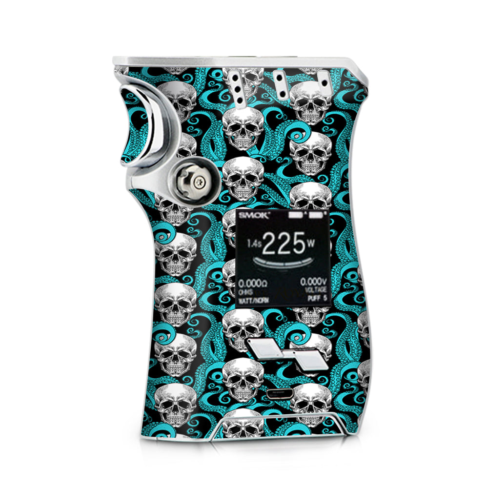 Skull Octopus Teal Black Smok Mag Skin Skull Octopus Teal Black Smok Mag Skin