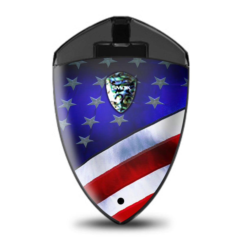  American Flag Waving Usa Pride Proud Smok Rolo Badge Skin