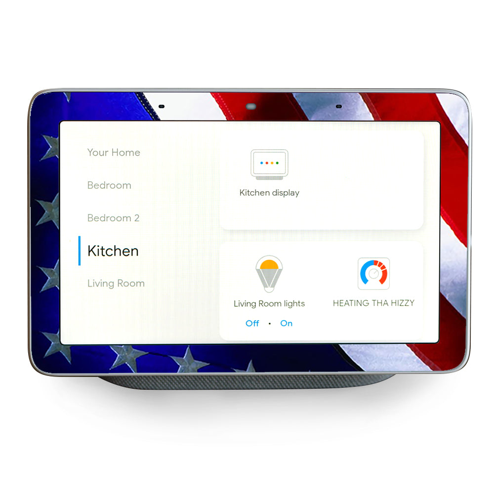 American Flag Waving Google Home Hub Skin