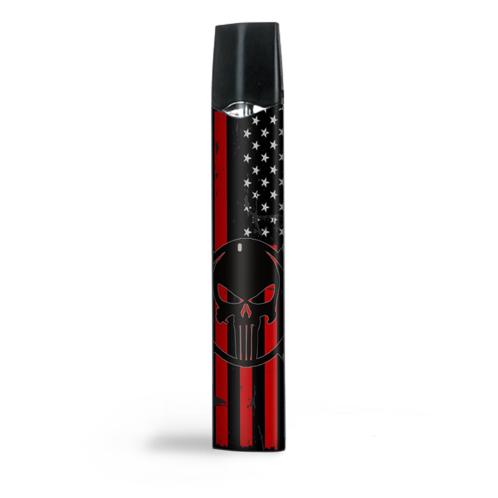  Red American Flag Black Punish Badge Smok Infinix Skin