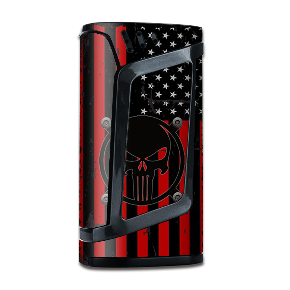  Red American Flag Black Punish Badge Smok Alien Skin