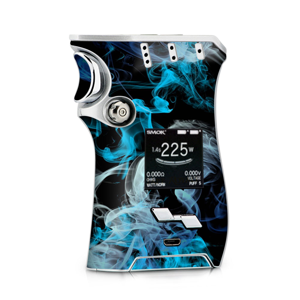 Skin Decal for Smok Mag & Tank Vape / blue green white smoke – itsaskin.com