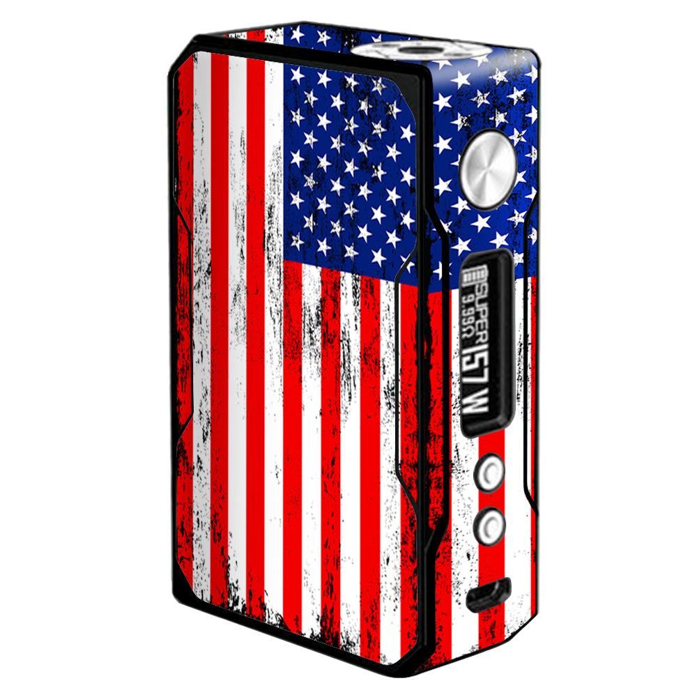  American Flag Distressed Red White Blue VooPoo  Drag Skin