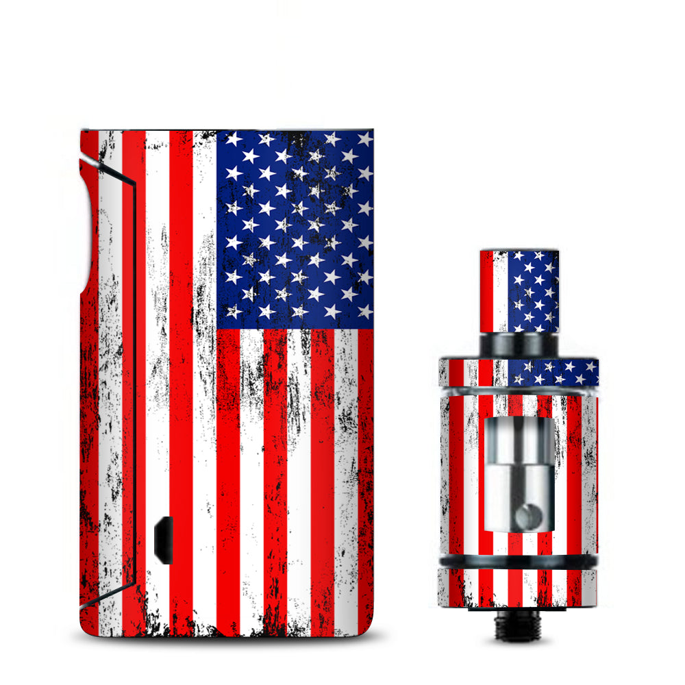  American Flag Distressed Red White Blue Vaporesso Drizzle Fit Skin