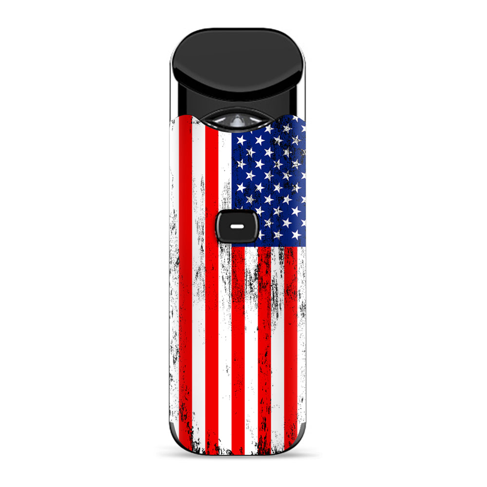  American Flag Distressed Red White Blue Smok Nord Skin