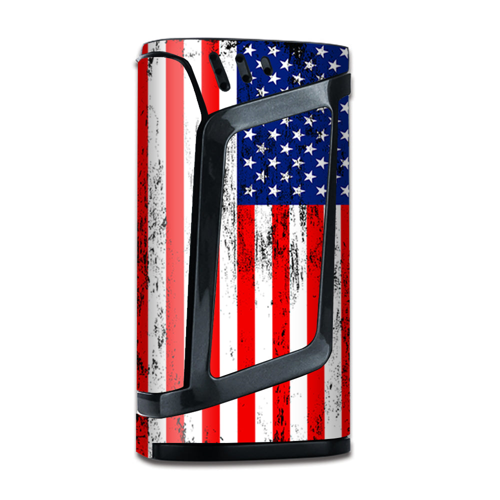  American Flag Distressed Red White Blue Smok Alien Skin