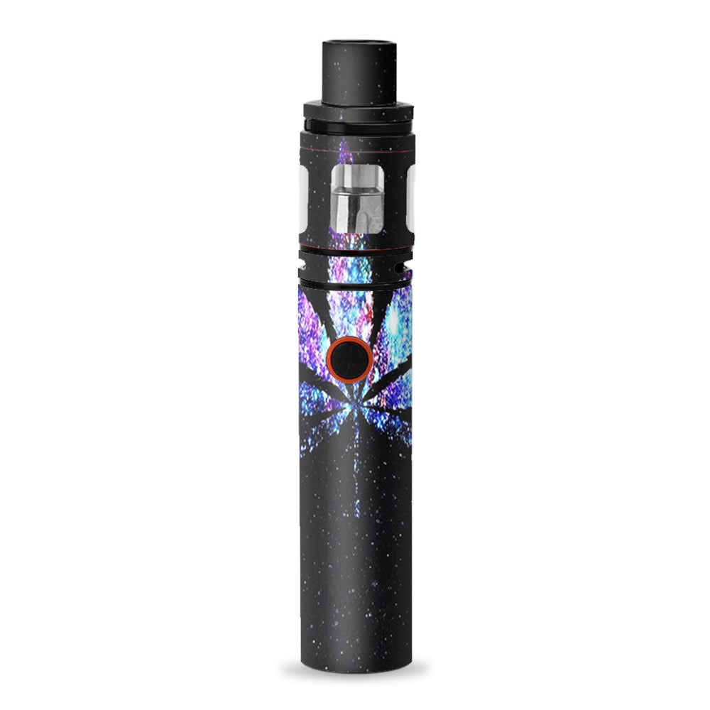 Pot Leaf Marijuana Cosmic Galaxy Outerspace Smok Stick V8 Skin