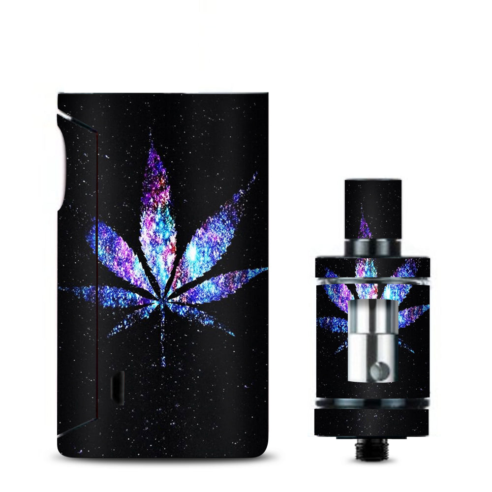  Pot Leaf Marijuana Cosmic Galaxy Outerspace Vaporesso Drizzle Fit Skin