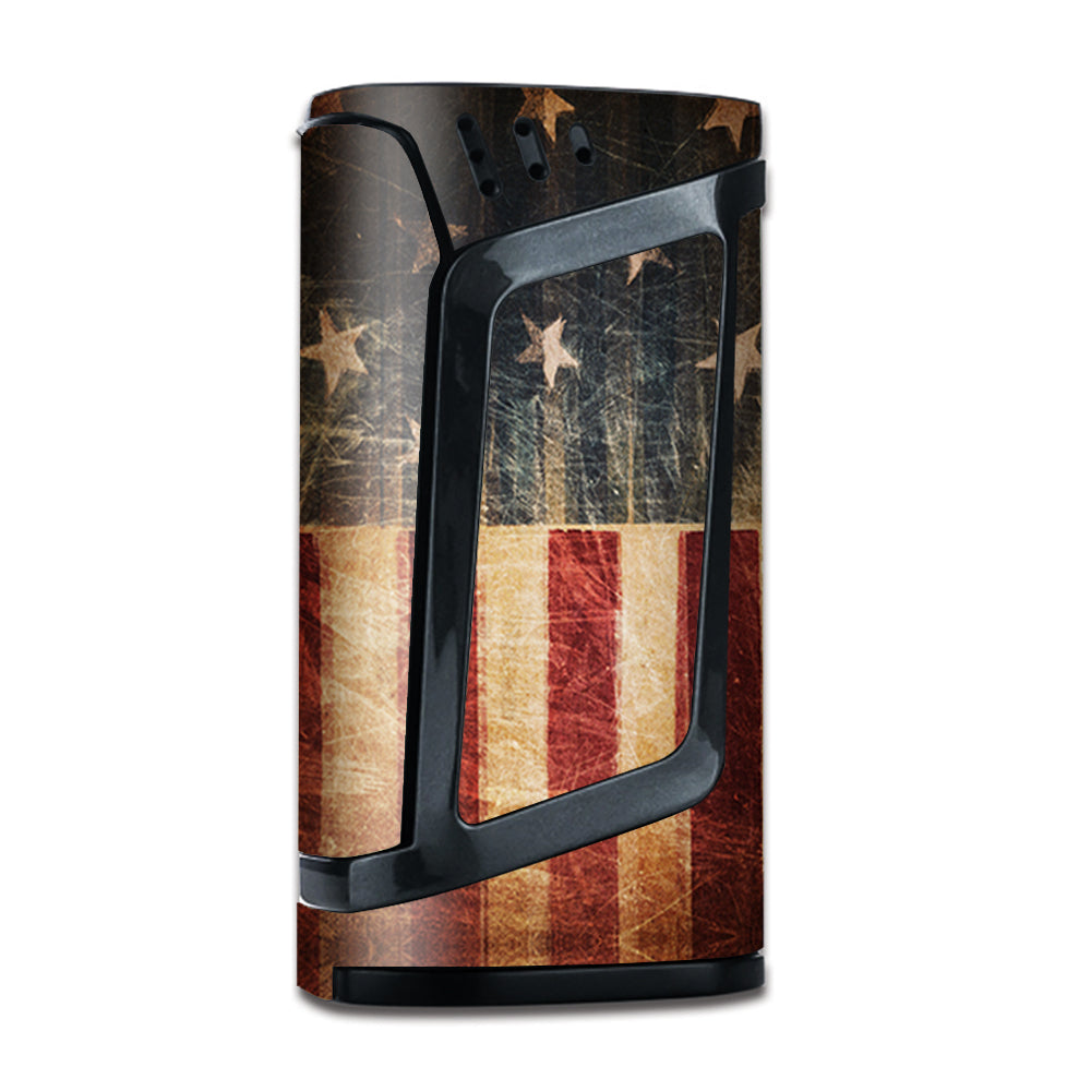  Vintage American Flag Distressed Red White Blue Smok Alien Skin