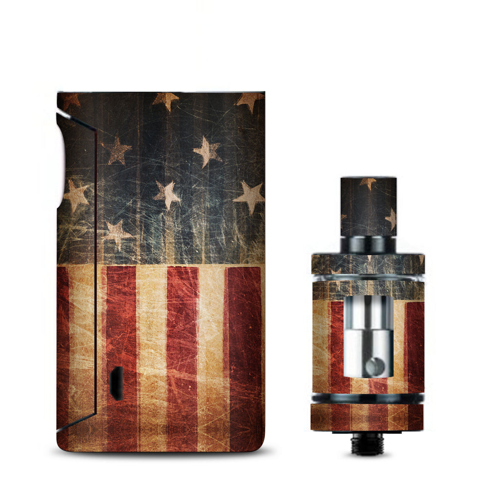  Vintage American Flag Distressed Red White Blue Vaporesso Drizzle Fit Skin