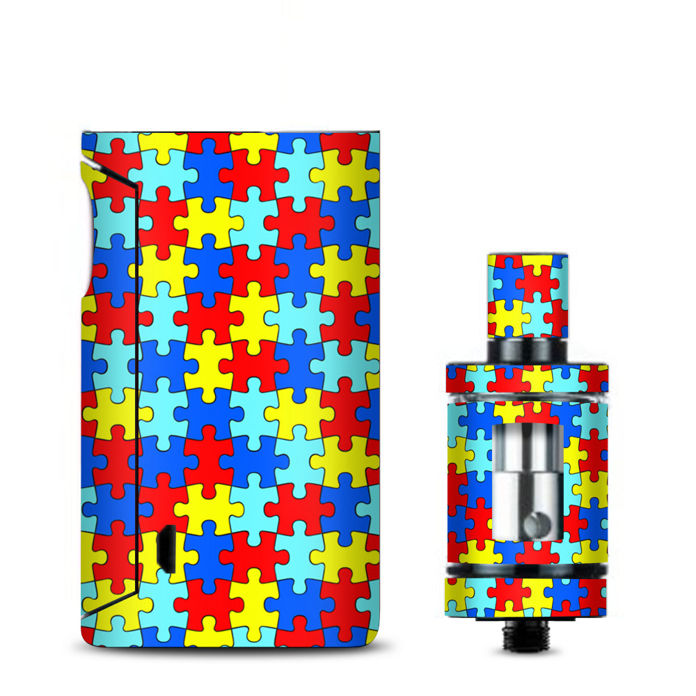  Colorful Puzzle Pieces Autism Vaporesso Drizzle Fit Skin