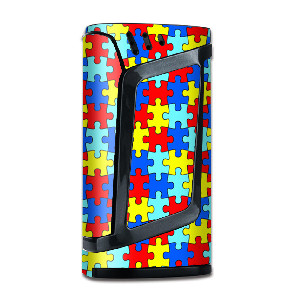  Colorful Puzzle Pieces Autism Smok Alien Skin