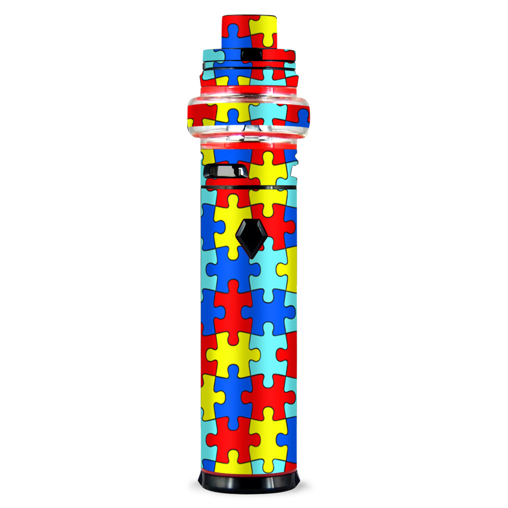  Colorful Puzzle Pieces Autism Smok stick V9 Max Skin