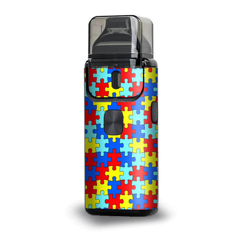  Colorful Puzzle Pieces Autism Aspire Breeze 2 Skin