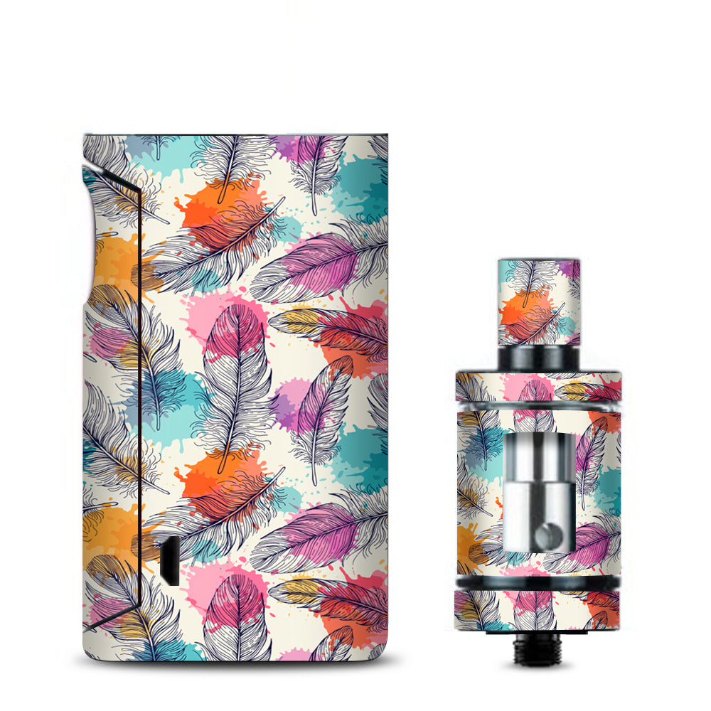  Feathers Colorful Watercolor Bird Vaporesso Drizzle Fit Skin