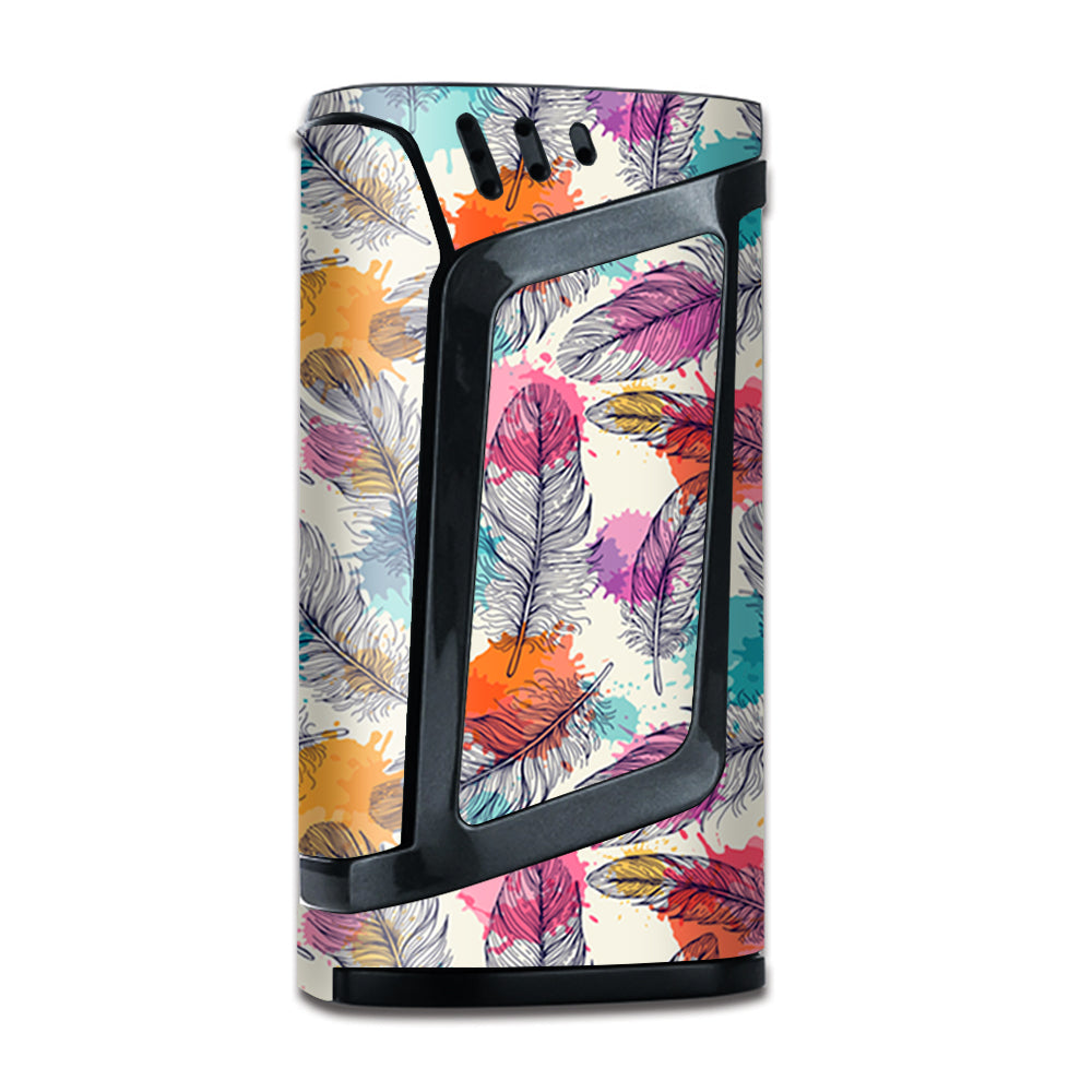  Feathers Colorful Watercolor Bird Smok Alien Skin