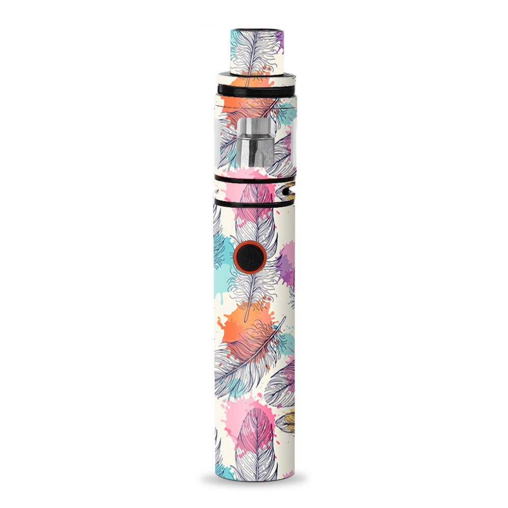 Feathers Colorful Watercolor Bird Smok Stick V8 Skin