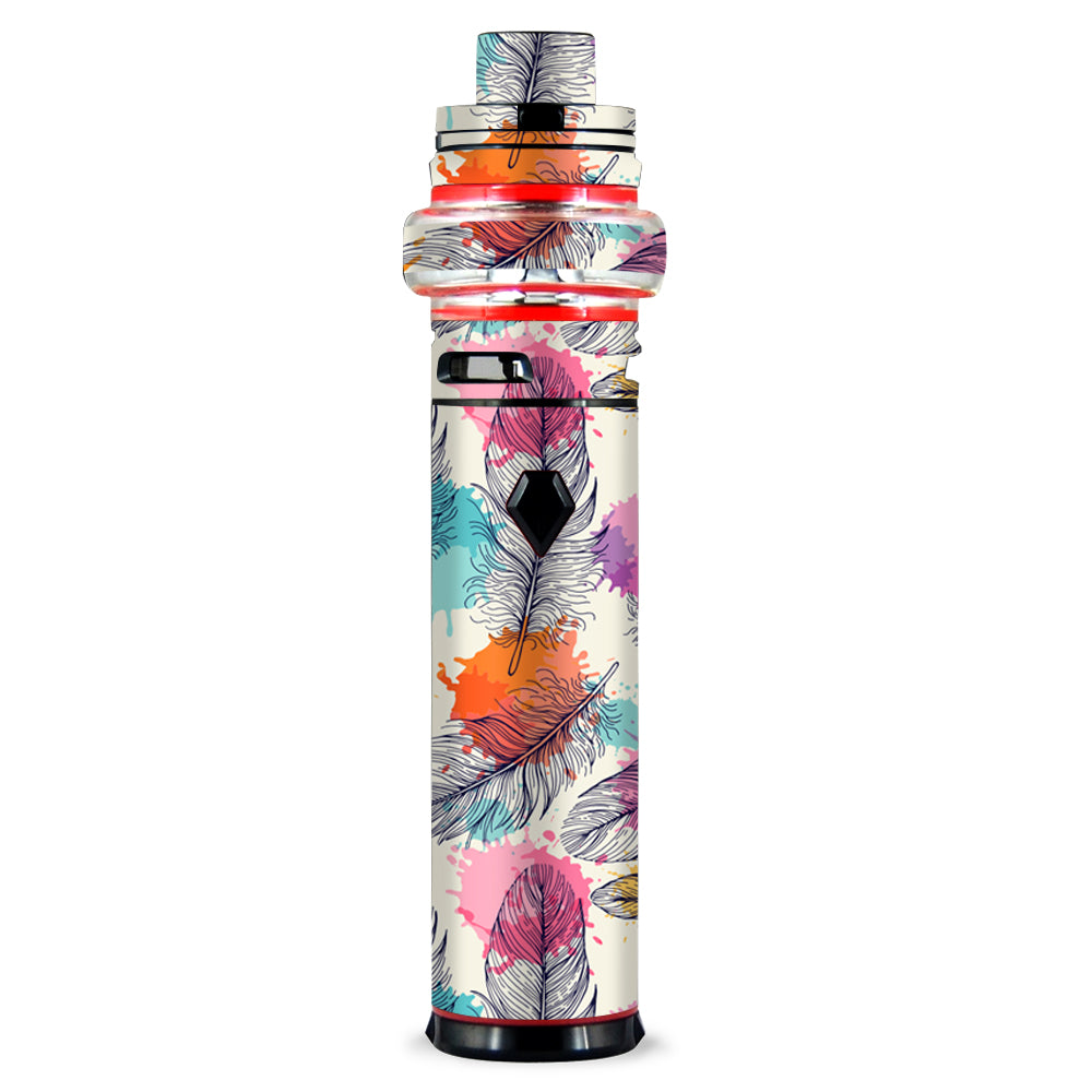  Feathers Colorful Watercolor Bird Smok stick V9 Max Skin