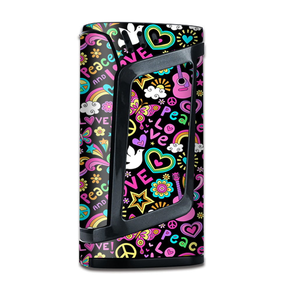  Peace And  Love Guitar Rainbow Smok Alien Skin