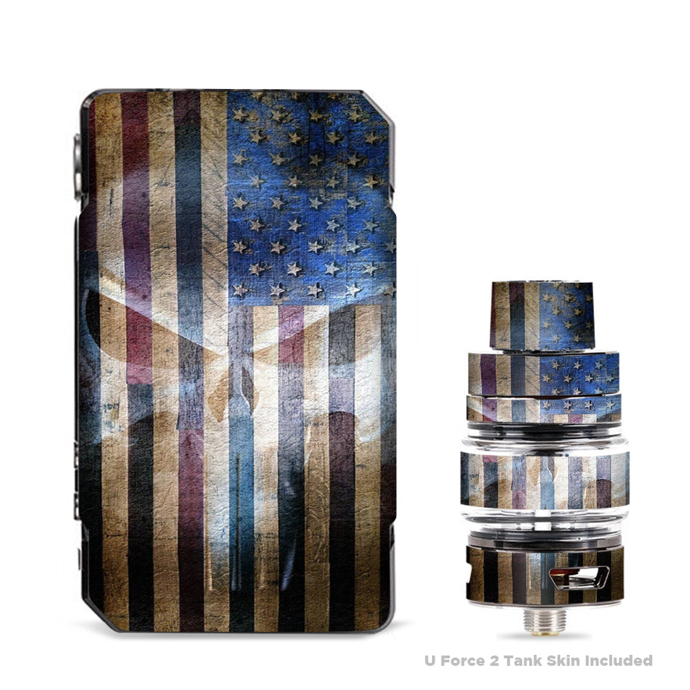 Skin Decals for VooPoo Drag Mini Kit / american flag ghost punish grunge   itsaskin.com