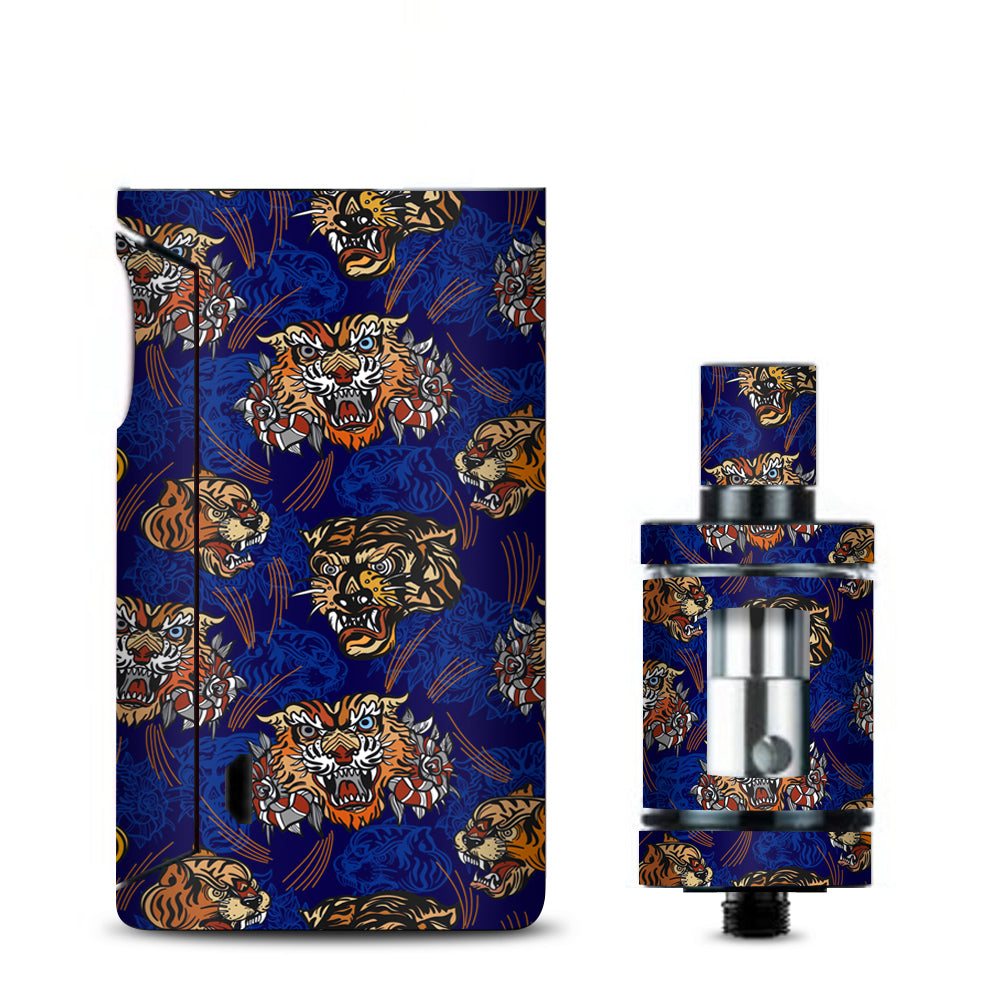  Tattoo Tigers Heads Roses Pattern Japanese  Vaporesso Drizzle Fit Skin