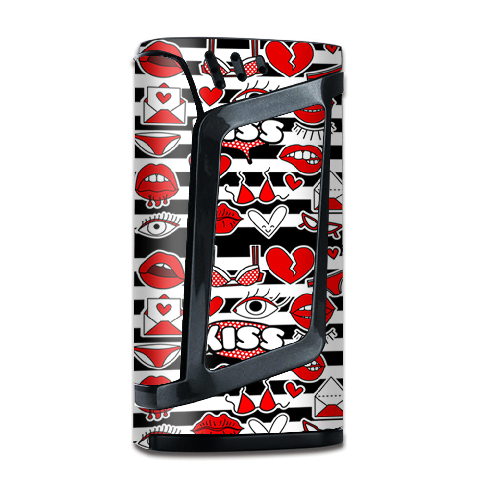  50S Retro Strips Lips Love Kiss  Smok Alien Skin